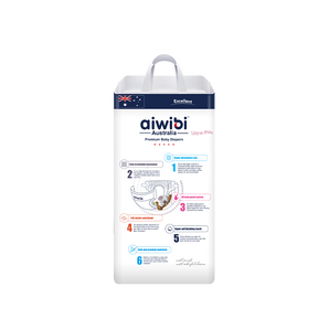 [Light Feather/L/54] Aiwibi Light Feather Premium Baby Diapers Size L 54 Pcs