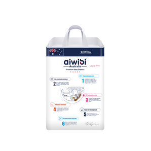 [Light Feather/S/72] Aiwibi Light Feather Premium Baby Diapers Size S 72 Pcs
